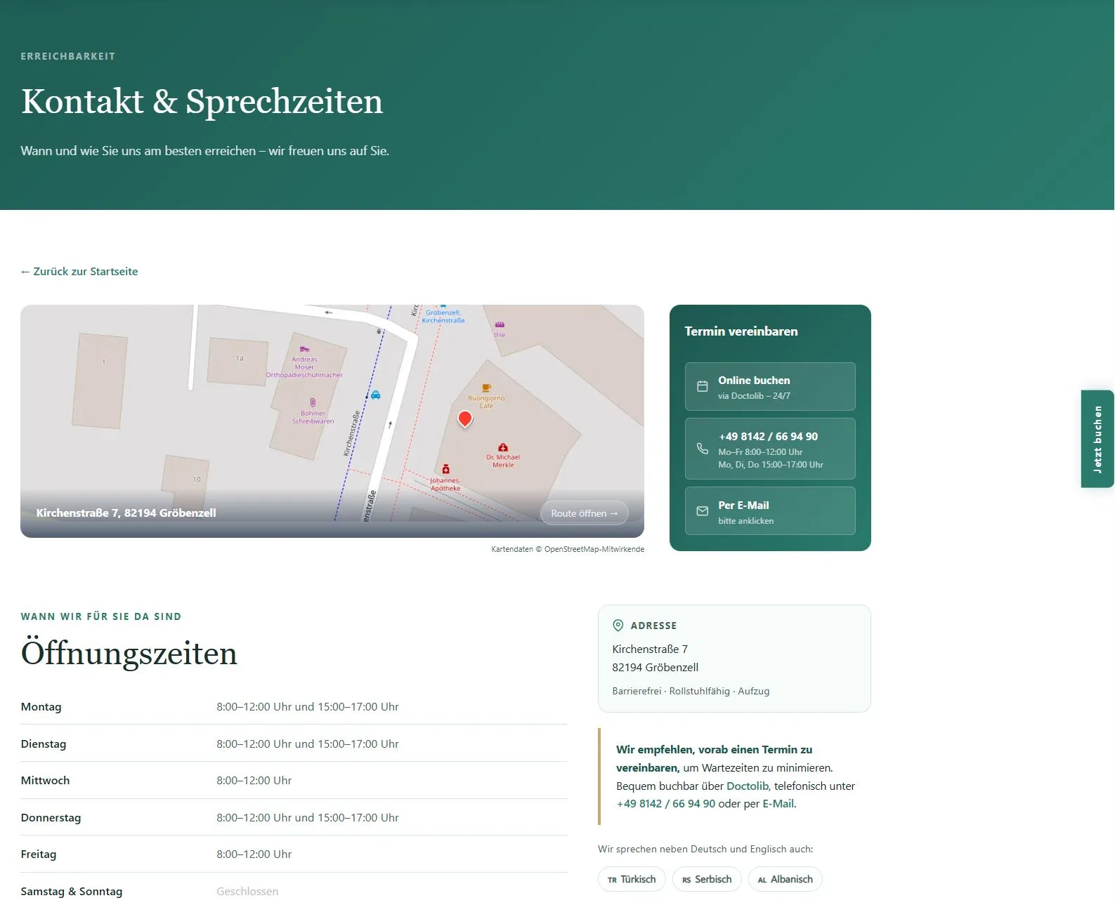 Onlineshop – Kontakt