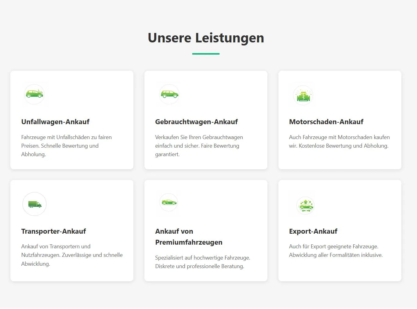 Landingpage – Unterseite